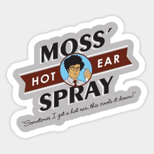 Moss' Hot Ear Spray Sticker